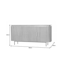 Invicta Interior - przedsprzedaż Komoda DIAMENTE 160 cm złota