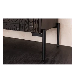 Invicta Interior - przedsprzedaż Komoda 3D TRIBAL 120 cm drewno mango ciemny brąz