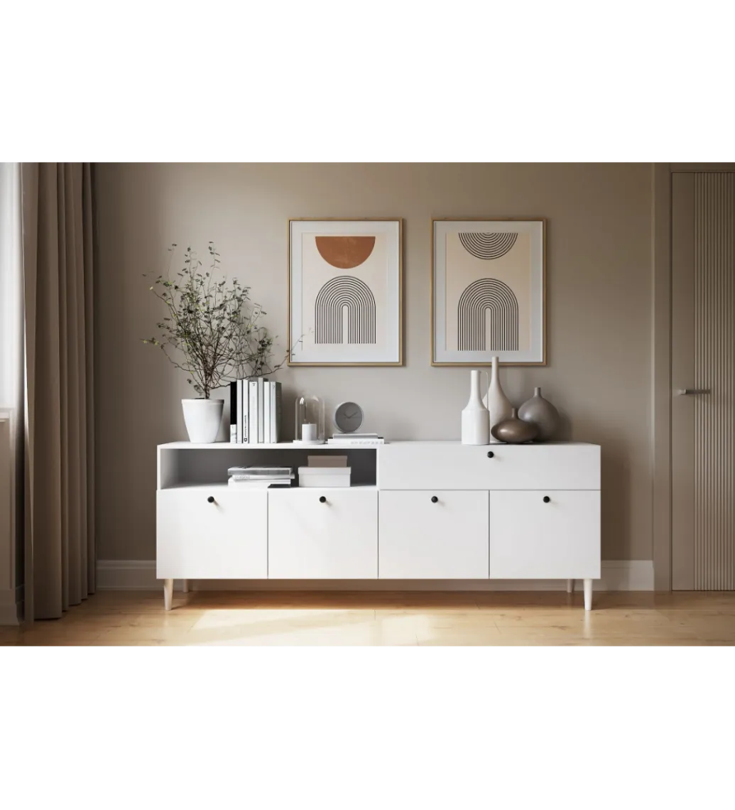 ELTAP Komoda DULLUM 200 cm biały