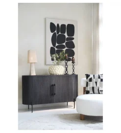 L&L Komoda DUMOSI 140 cm czarna