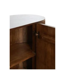L&L Komoda DUMOSI 140 cm naturalna brązowa