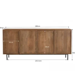 LF-Design Komoda ELAN 180 cm drewno mango