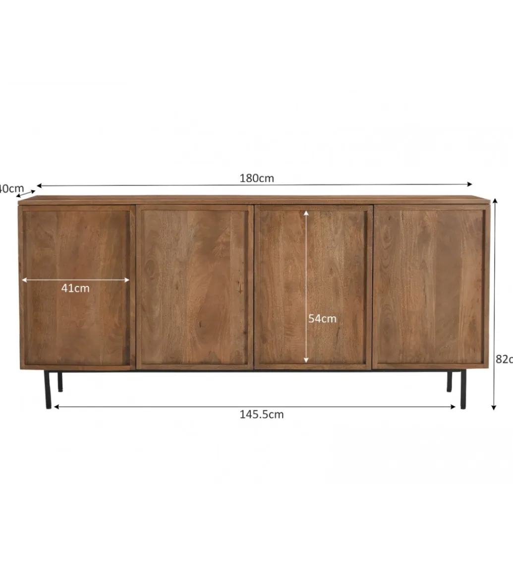 LF-Design Komoda ELAN 180 cm drewno mango