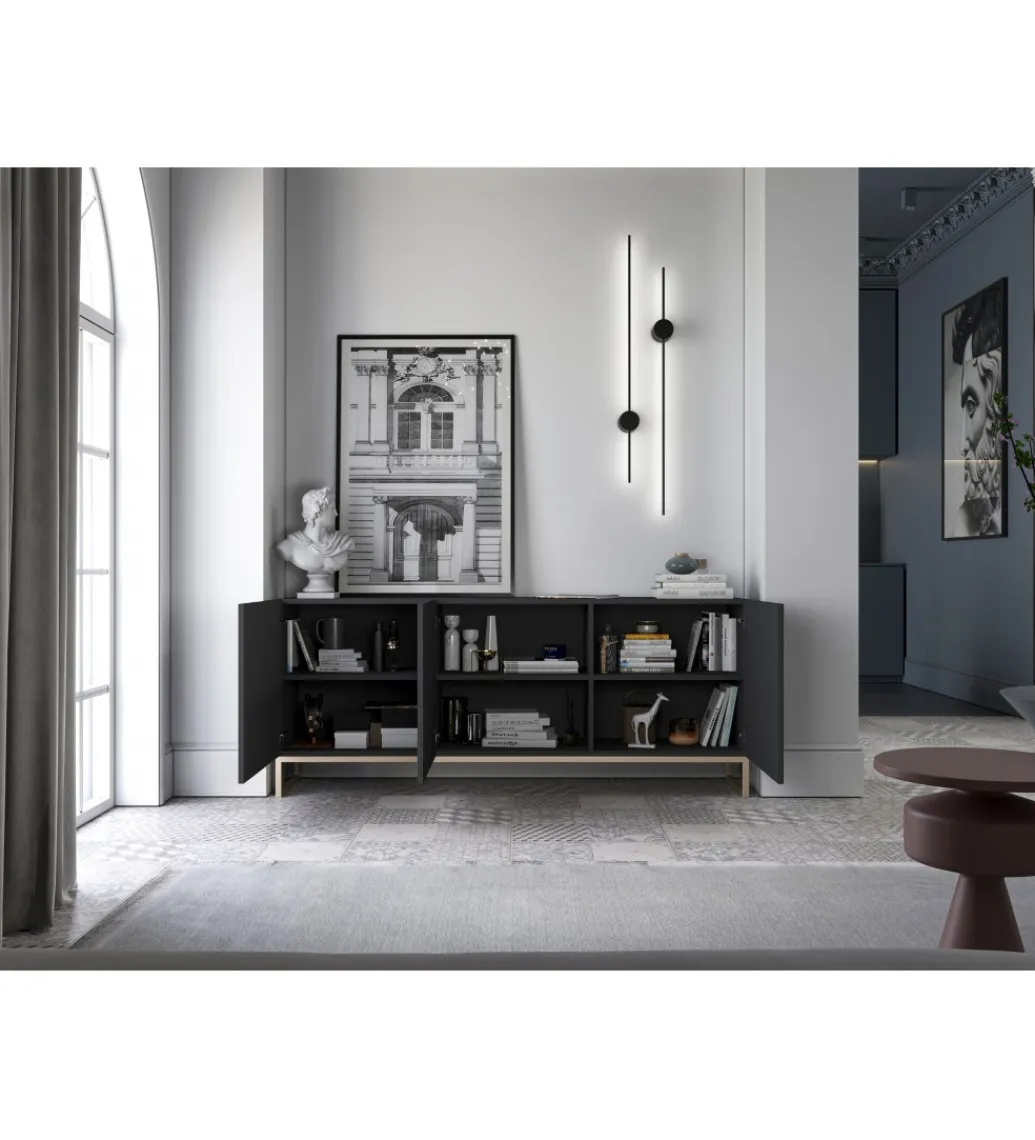 Polski Design ML Komoda ELPIS 168 cm czarna