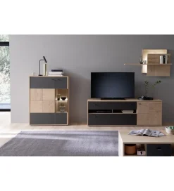 MCA Komoda ESPERO 156 cm Dąb Sękaty W Kolorze Bianco