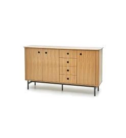 Halmar Komoda ESPERO 184 cm dąb sękaty w kolorze bianco