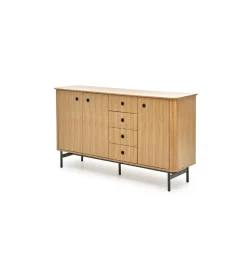 Halmar Komoda ESPERO 184 cm dąb sękaty w kolorze bianco