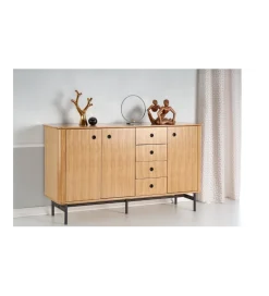 Halmar Komoda ESPERO 184 cm dąb sękaty w kolorze bianco