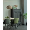 WOOOD Komoda EVA 150 cm drewno sosna czarna