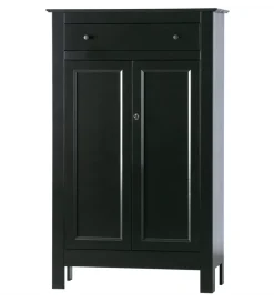 WOOOD Komoda EVA 150 cm drewno sosna czarna