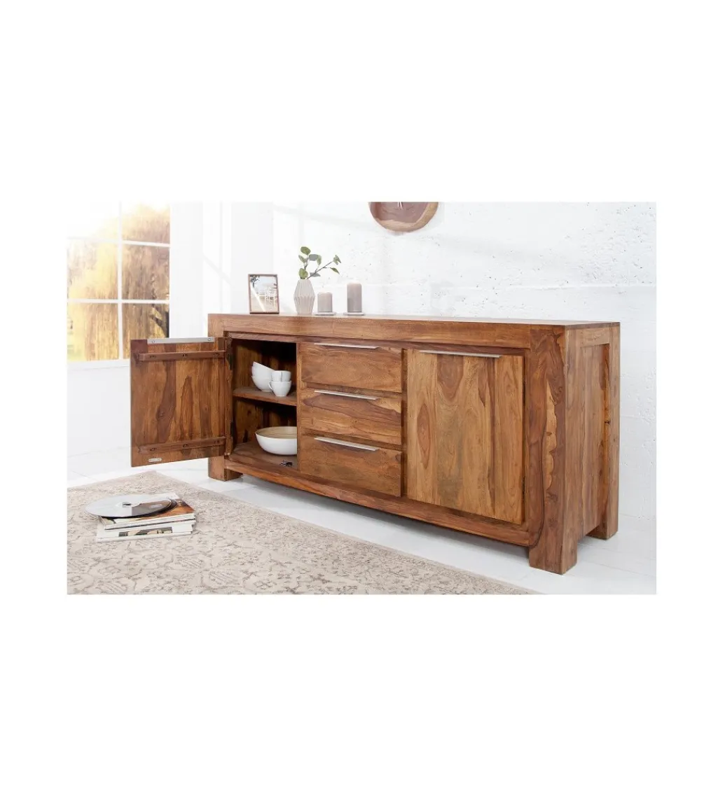 Invicta Interior - przedsprzedaż Komoda FORCE Giant 175 cm drewno Sheesham