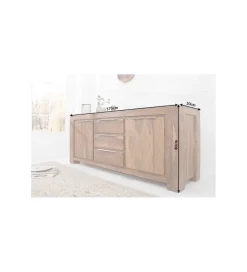 Invicta Interior - przedsprzedaż Komoda FORCE Giant 175 cm drewno Sheesham