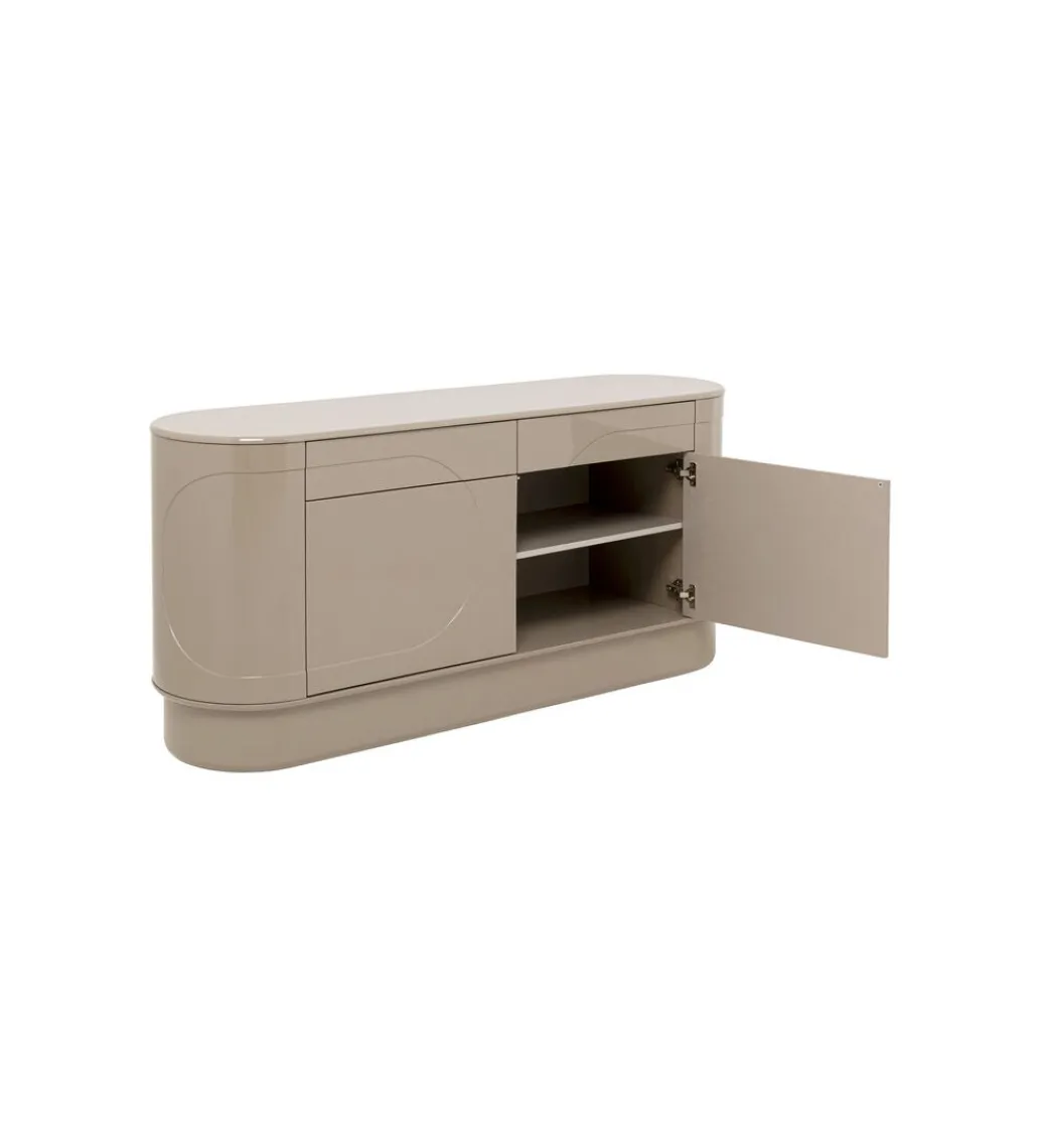 KARE Komoda GLOSSY 160 x 76 cm taupe