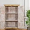 Exclusivas Komoda GOLDEN LAGOON 180 cm 3D drewno mango