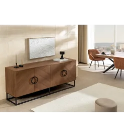 Invicta Interior - przedsprzedaż Komoda GRANDEZZA 180 cm kolor drewna orzecha