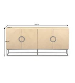 Invicta Interior Komoda GRANDEZZA 180 cm kolor drewna dębu