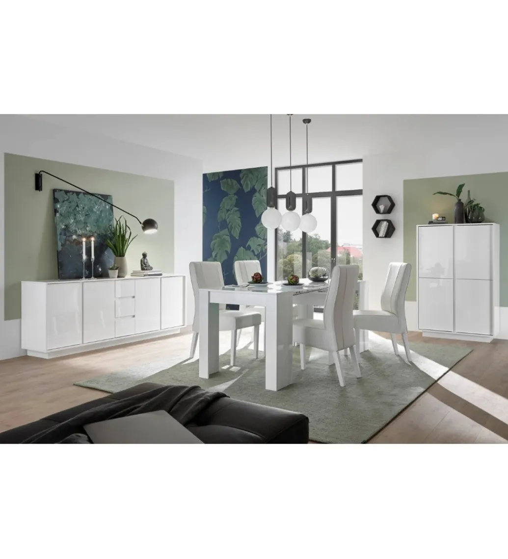 MCA Linia Włoska Komoda ICEE 210 cm biała