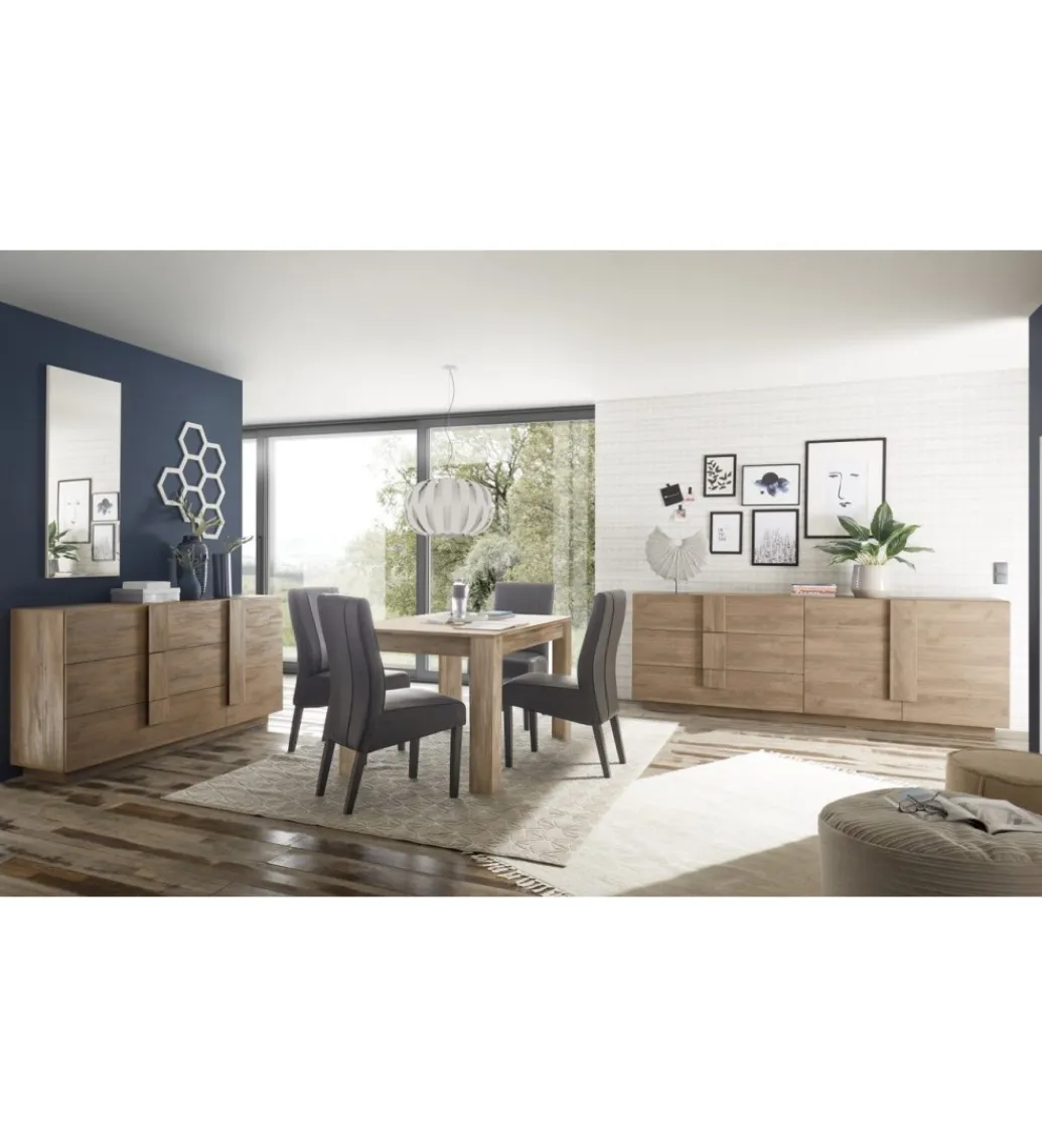 MCA Linia Włoska Komoda JUPITER 241 cm w kolorze dąb Mercure