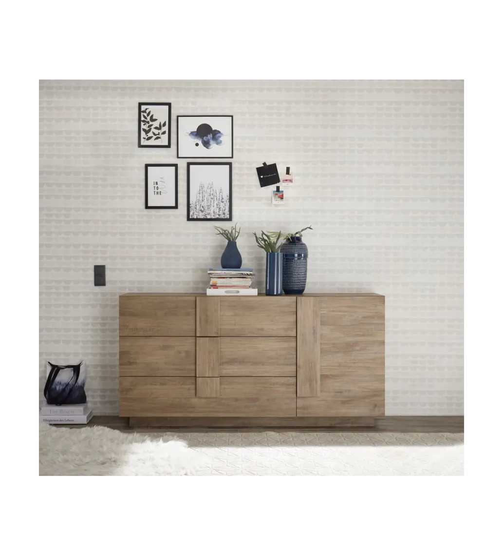 MCA Linia Włoska Komoda JUPITER 182 cm w kolorze dąb Mercure