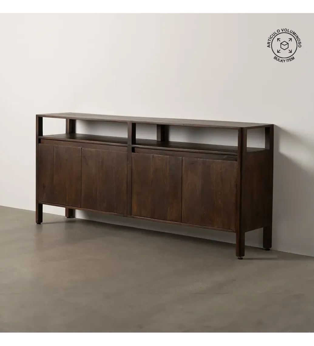 Zona-Design Komoda KURT 190 cm drewno mango ciemny brąz