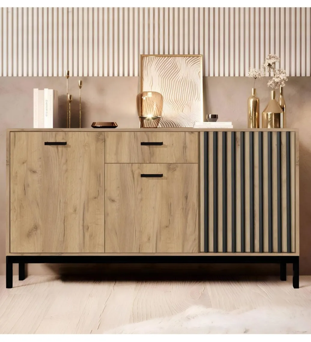 Halmar Komoda LAMINO 154 cm kolor naturalnego dębu