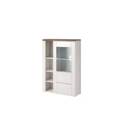 Helvetia Komoda LARONA 100 cm o wybarwieniu Sonoma Trufel z kolorem Sibiu Larche