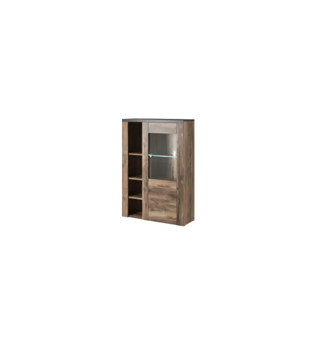 Helvetia Komoda LARONA 100 Cm O Wybarwieniu Satin Nussbaum z kolorem Touchwood