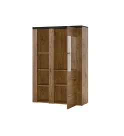 Helvetia Komoda LARONA 100 Cm O Wybarwieniu Satin Nussbaum z kolorem Touchwood