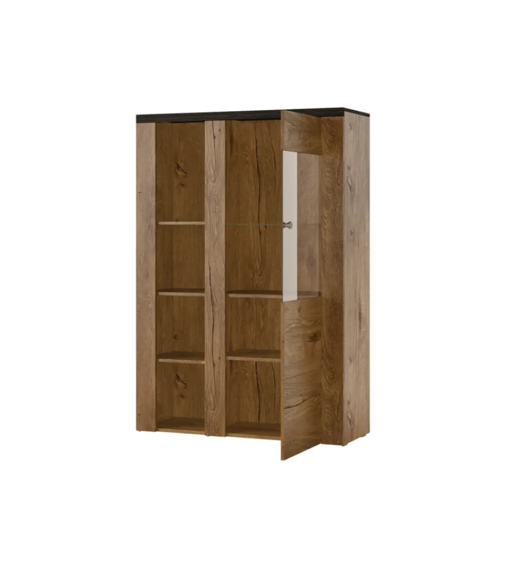 Helvetia Komoda LARONA 100 Cm O Wybarwieniu Satin Nussbaum z kolorem Touchwood