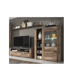 Helvetia Komoda LARONA 100 Cm O Wybarwieniu Satin Nussbaum z kolorem Touchwood
