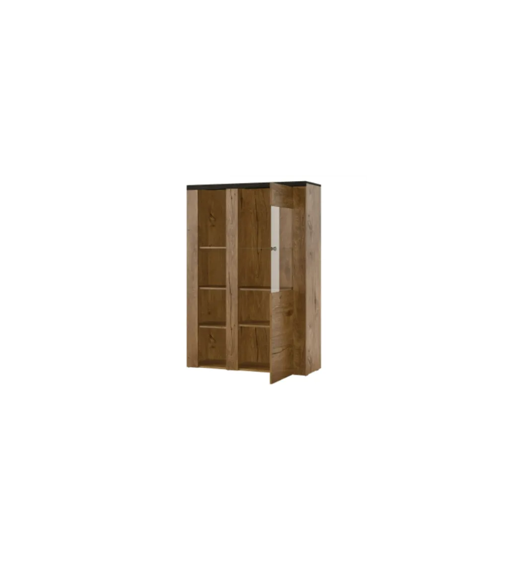 Helvetia Komoda LARONA 100 Cm O Wybarwieniu Satin Nussbaum z kolorem Touchwood