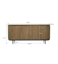 LF-Design Komoda LUSAN 180 cm drewno teak
