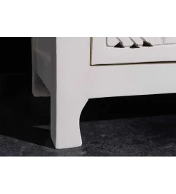 Invicta Interior - przedsprzedaż Komoda LYNX 170 cm drewno mango biała