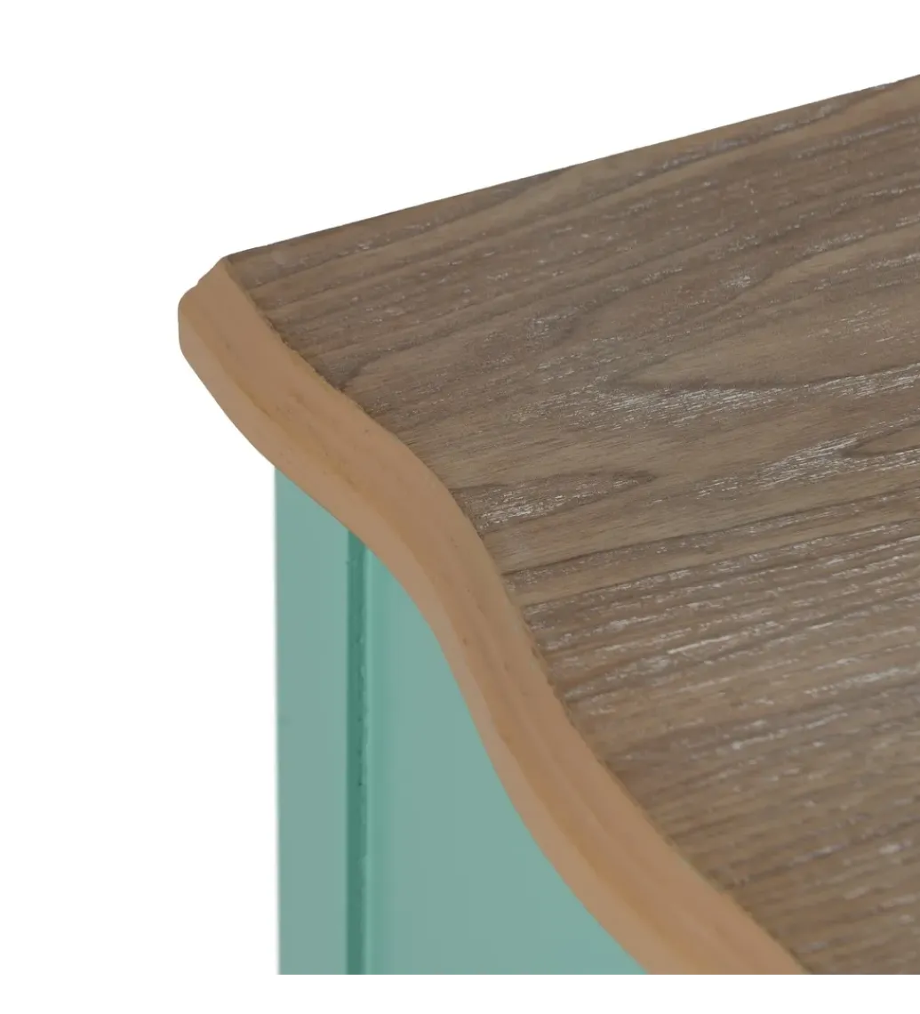 Zona-Design Komoda MASOL 80 cm drewno jodłowe Turkusowa
