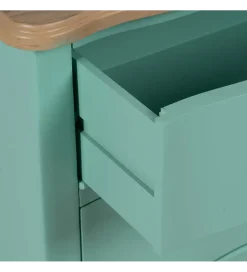 Zona-Design Komoda MASOL 80 cm drewno jodłowe Turkusowa