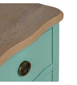 Zona-Design Komoda MASOL 80 cm drewno jodłowe Turkusowa