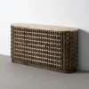 Zona-Design Komoda MEDARA 154 cm drewno mango marmur