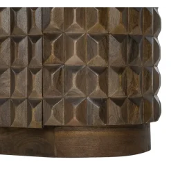 Zona-Design Komoda MEDARA 154 cm drewno mango marmur