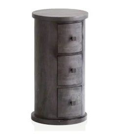WOHNLING, GERMANY Komoda MIGA 34 cm drewno mango czarna