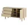 Imeri Komoda MOLLARI 140 cm naturalna beżowa