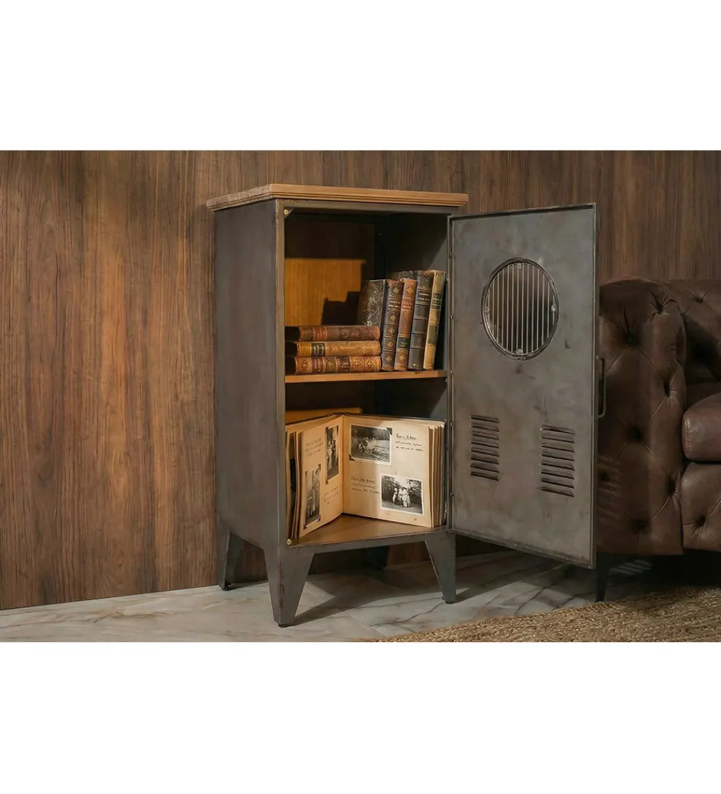 Invicta Interior - przedsprzedaż Komoda NAUTILUS 80 cm vintage brązowy