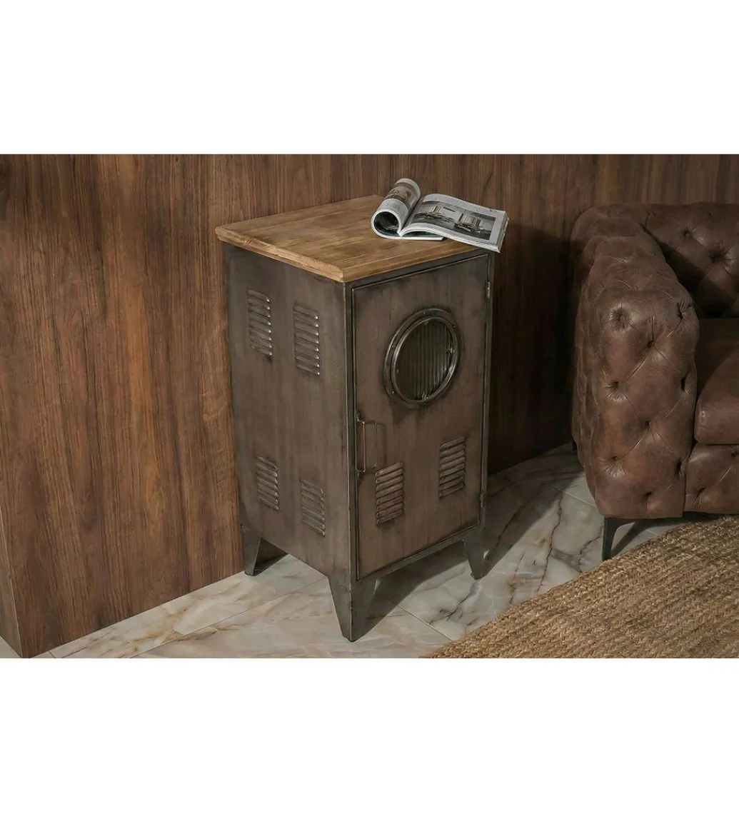 Invicta Interior - przedsprzedaż Komoda NAUTILUS 80 cm vintage brązowy