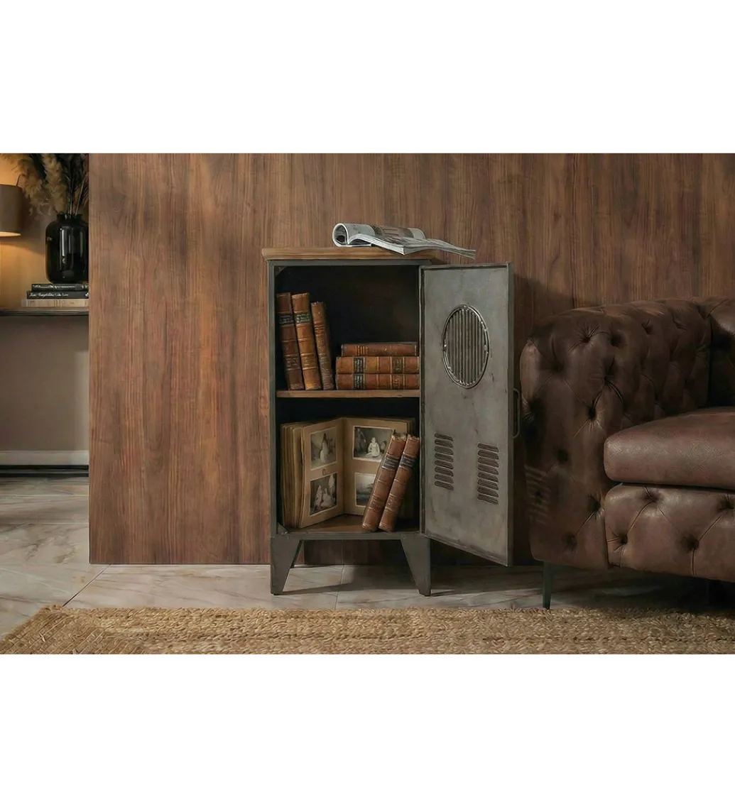 Invicta Interior - przedsprzedaż Komoda NAUTILUS 80 cm vintage brązowy