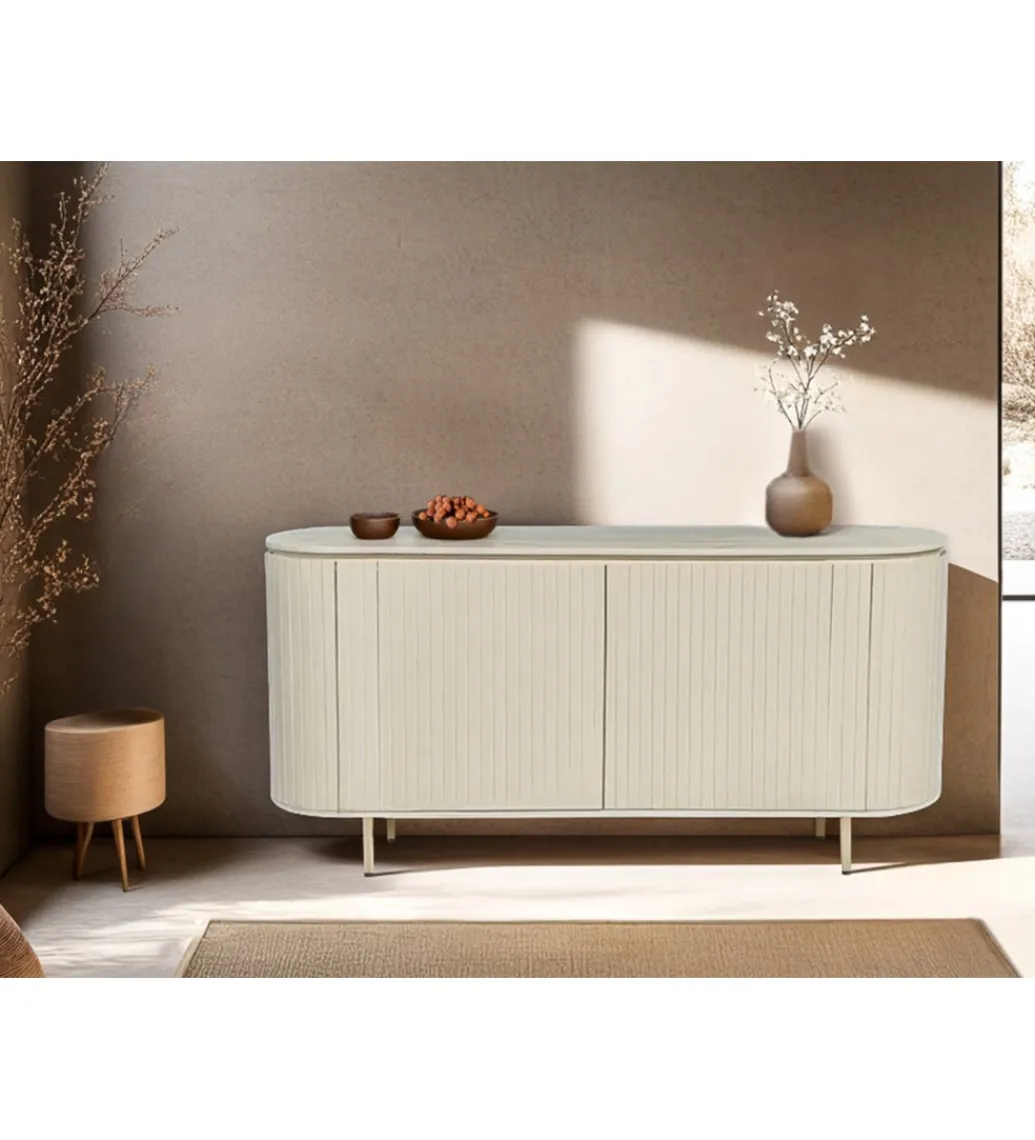 LF-Design Komoda PATOU 170 cm jasnobeżowy drewno mango