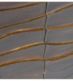 Exclusivas Komoda QUTINESKA 149 cm drewno mango szara