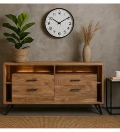 Exclusivas Komoda REGO 145 cm drewno akacja