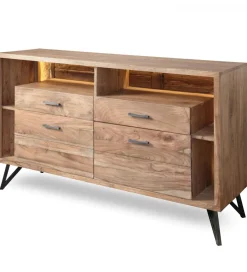 Exclusivas Komoda REGO 145 cm drewno akacja