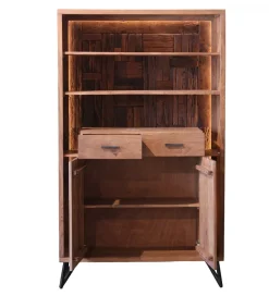 Exclusivas Komoda REGO 195 cm led drewno akacja