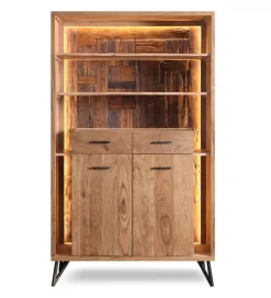 Exclusivas Komoda REGO 195 cm led drewno akacja