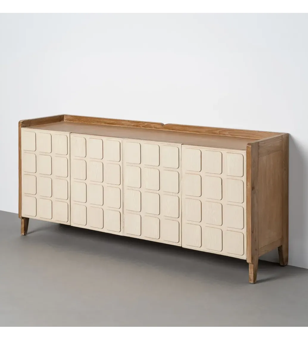 Zona-Design Komoda RESEME 180 cm naturalny biały